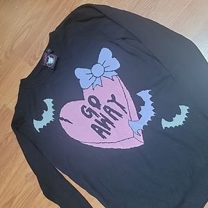 RATBABY go away heart sweater